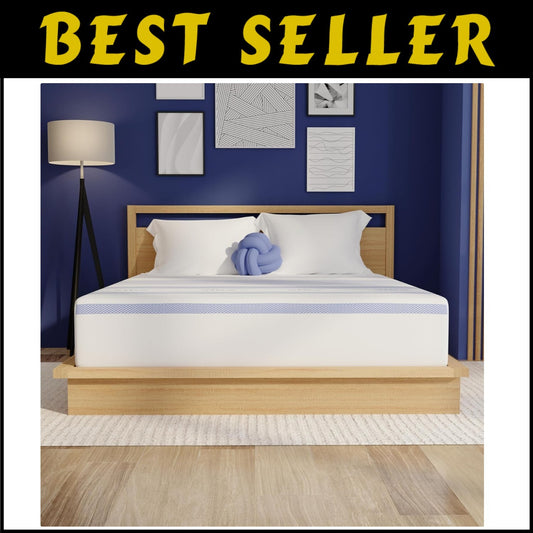 Luxurious 12-Inch Gel Memory Foam Mattress for King Beds - CertiPUR Certified