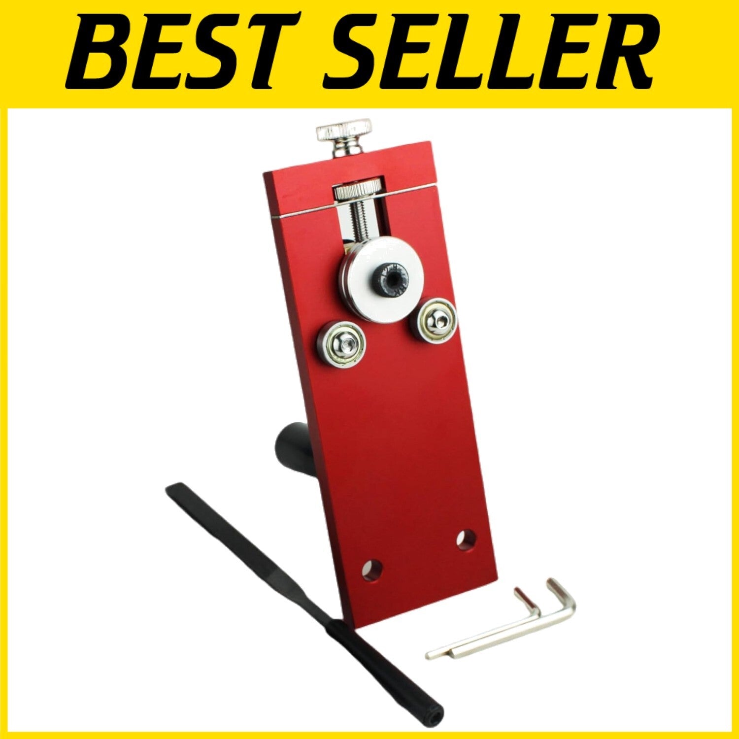 Durable Adjustable Guitar Fret Wire Tool for Luthiers – Red Ergonomic Design