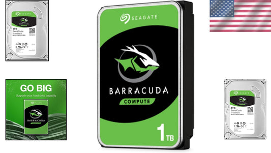 BarraCuda 1TB 7200 RPM 3.5'' SATA Internal Hard Drive for Gaming & Editing