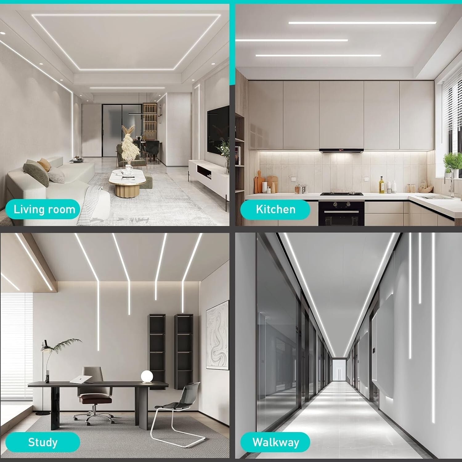 Elegant 2M V Shape Aluminum LED Channels for Simple & Stylish Lighting Solutions