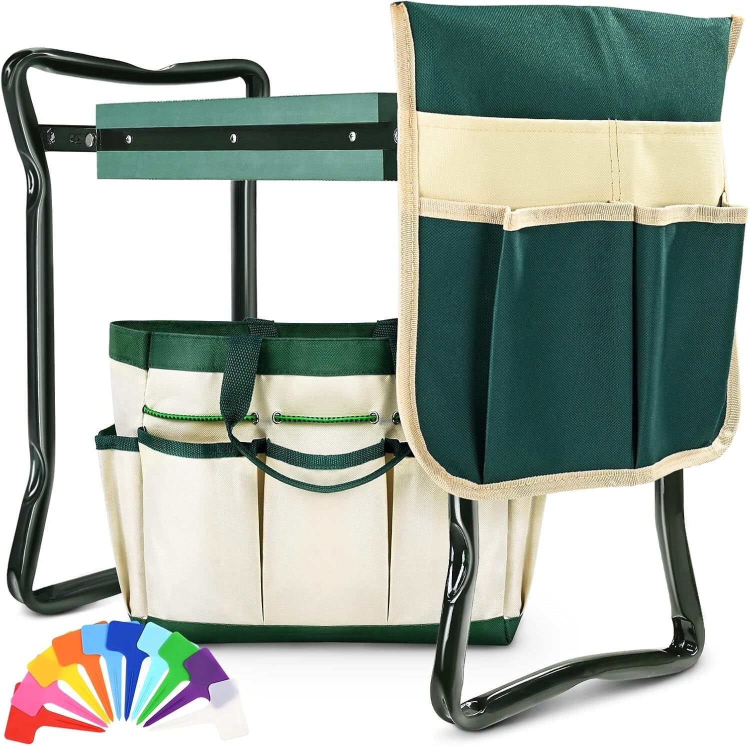 Comfortable Foldable Garden Kneeler with Tool Bag - Gift for Gardening Moms
