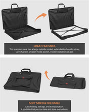 Load image into Gallery viewer, Large Waterproof Art Portfolio Bag 35x43 Inches with Adjustable Shoulder Strap