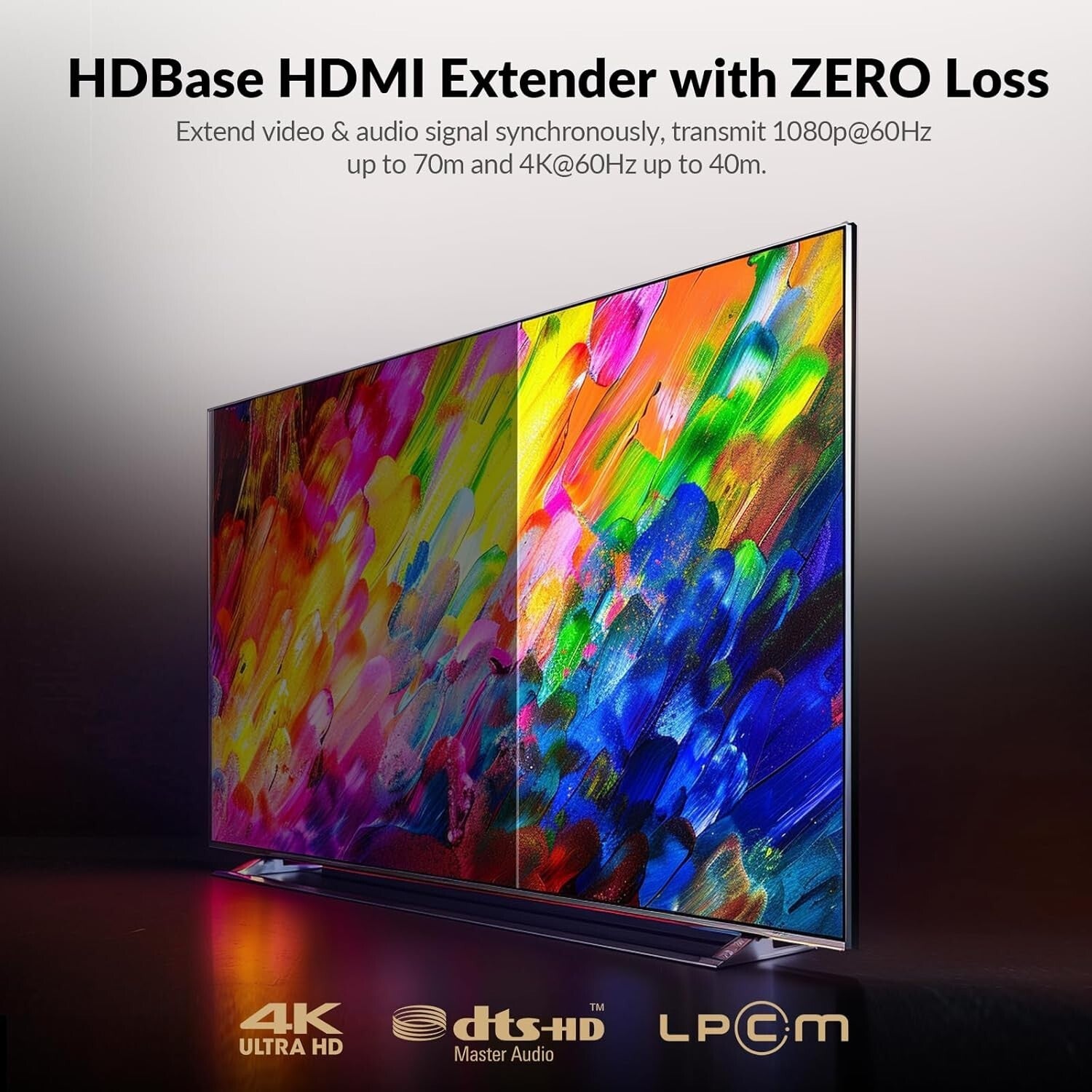 Professional HDBaseT HDMI Extender with Surge Protection for AV Installations