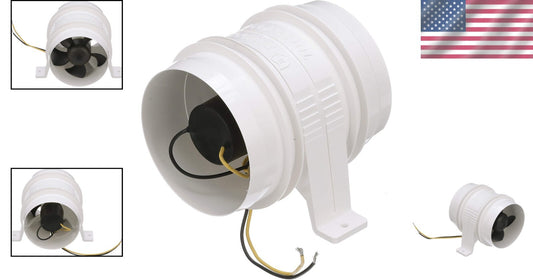 Efficient 5-Blade In-Line Blower for Quick Marine Ventilation – 12-Volt Model