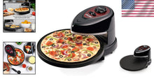 Load image into Gallery viewer, Versatile Black Rotating Oven with Nonstick Pan - Perfect for Pizzas &amp; Snacks