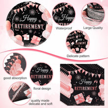 Load image into Gallery viewer, Sophisticated 452-Piece Rose Gold Party Supplies: Celebrate Retirement in Style