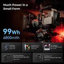 Load image into Gallery viewer, VB99 Pro V-Mount Battery: 2.5H Fast Charge &amp; Full Compatibility with Cameras