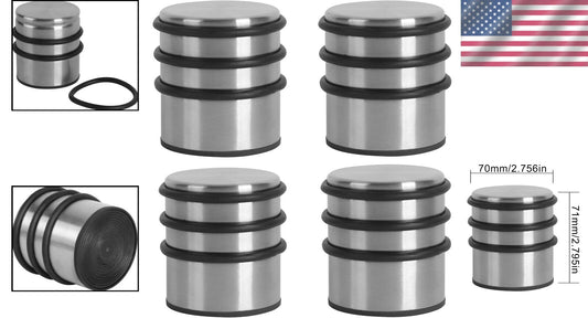 Multi-Surface Heavy Duty Door Stopper Set - Easy Install, No Drilling Required
