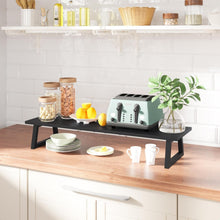 Load image into Gallery viewer, Ergonomic Black Wood and Steel Monitor Stand - Easy Assemble &amp; 150 lbs Capacity