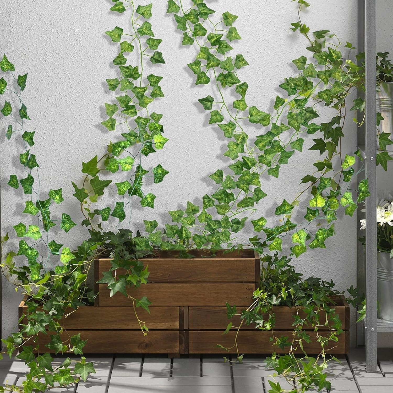 Versatile 72-Pack Fake Hanging Ivy Vines - Indoor/Outdoor Decoration Supply