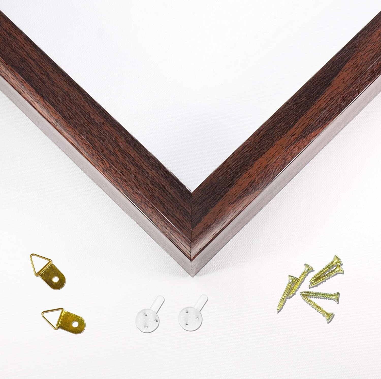 Artistic Dark Brown Floater Frame - Showcase 16x20 Canvas Paintings Effortlessly