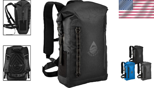 Adventure-Ready 35L Nylon Waterproof Backpack with Airtight Front Pocket