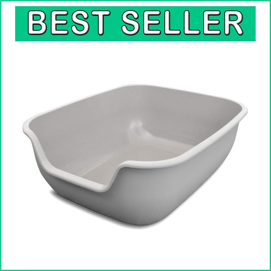 Lightweight Non-Stick Litter Box: Large, Pet Safe Design for Hassle-Free Cleanup