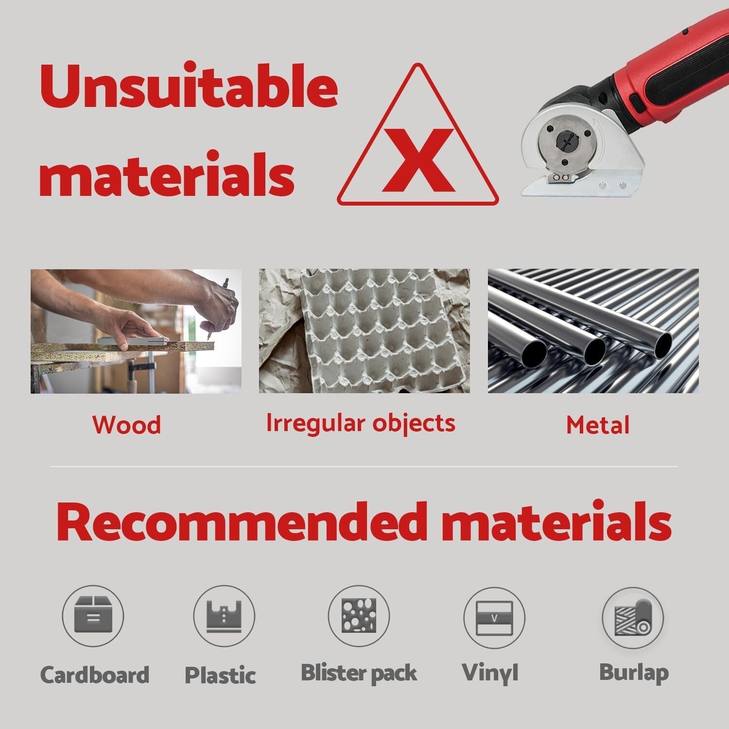 Versatile 4V Cordless Electric Scissors - Perfect for Fabric and Cardboard