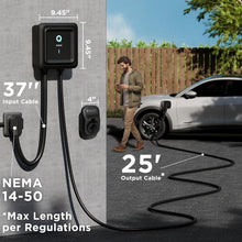 Load image into Gallery viewer, UL Certified Level 2 EV Charger with 25' Cable - Fast 40A Charging for All EVs