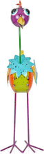 Load image into Gallery viewer, Vibrant 21" Metal Rainbow Bird Decor - Stunning Outdoor Garden Statue