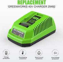 Load image into Gallery viewer, Lightweight Replacement 40V Greenworks Battery with 2A Fast Charger Included