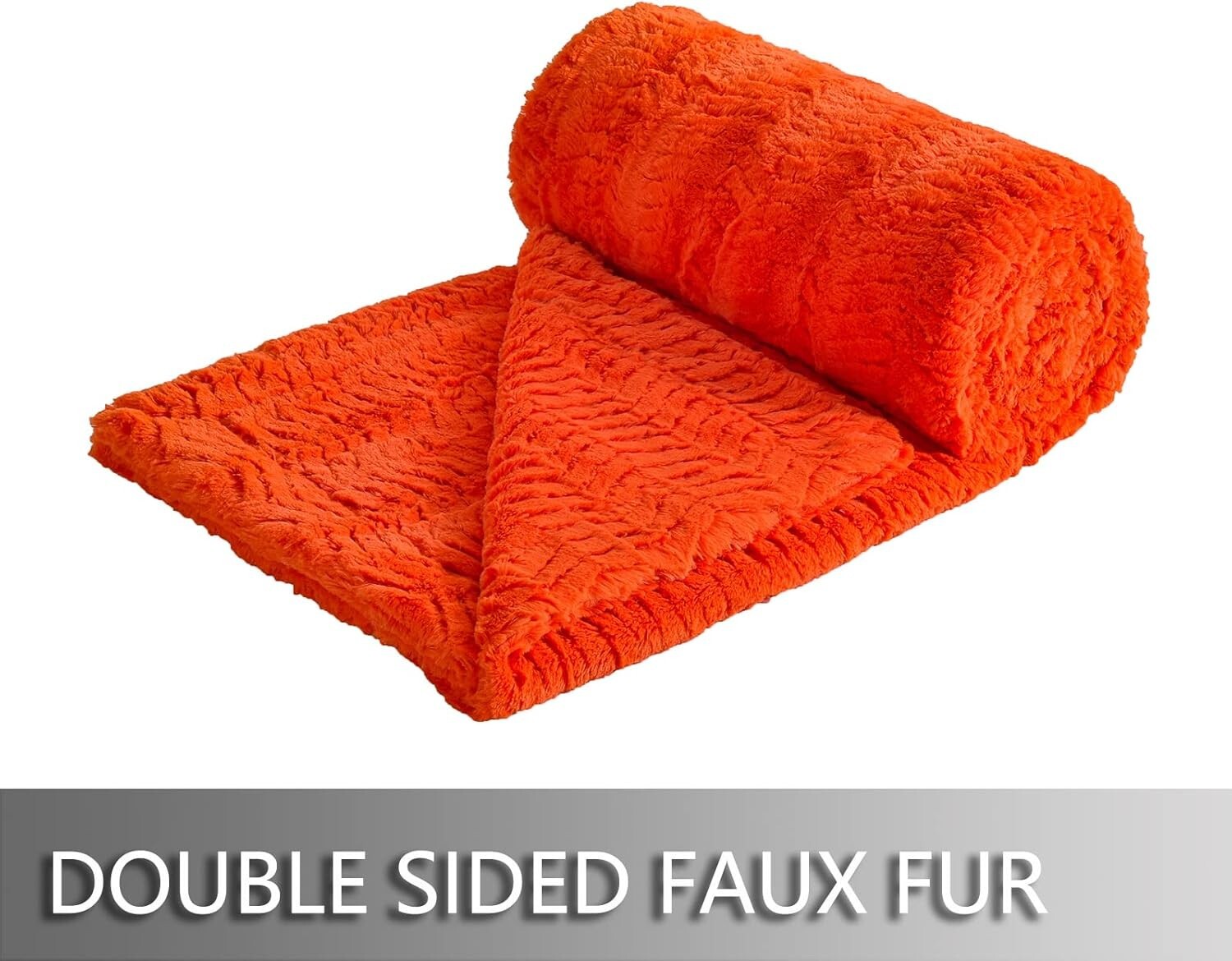 All-Season Faux Fur Blanket for Twin XL Bed - 63"x90" - Perfect for Napping
