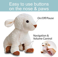 Load image into Gallery viewer, Huggable Singing Lamb Plush Toy with Bible Stories &amp; Songs – Ideal Gift for Kids