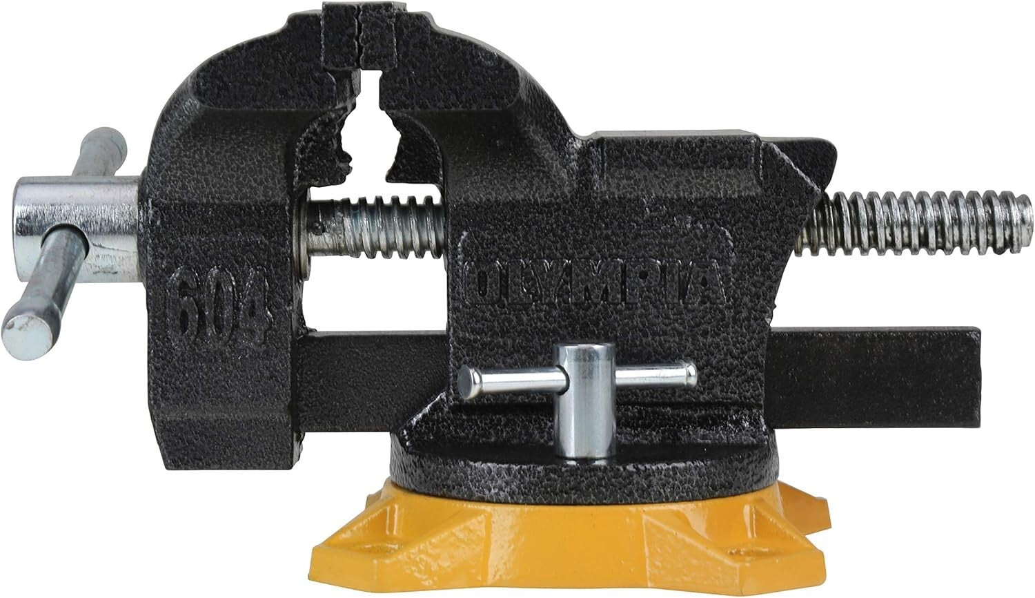Olympia 4-Inch Bench Vise - Professional Quality with Heavy-Reinforced Base