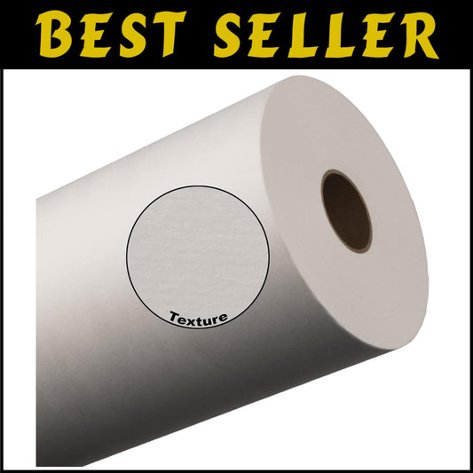 Versatile 10" x 50 Yards Sticky Tear Away Stabilizer for All Embroidery Machines