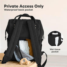 Load image into Gallery viewer, Durable Water-Resistant Diaper Backpack - Spacious and Hands-Free for Parents
