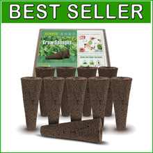 Load image into Gallery viewer, Biochar Cotton Hydroponic Seed Pods - 250 Pack for Effortless Germination