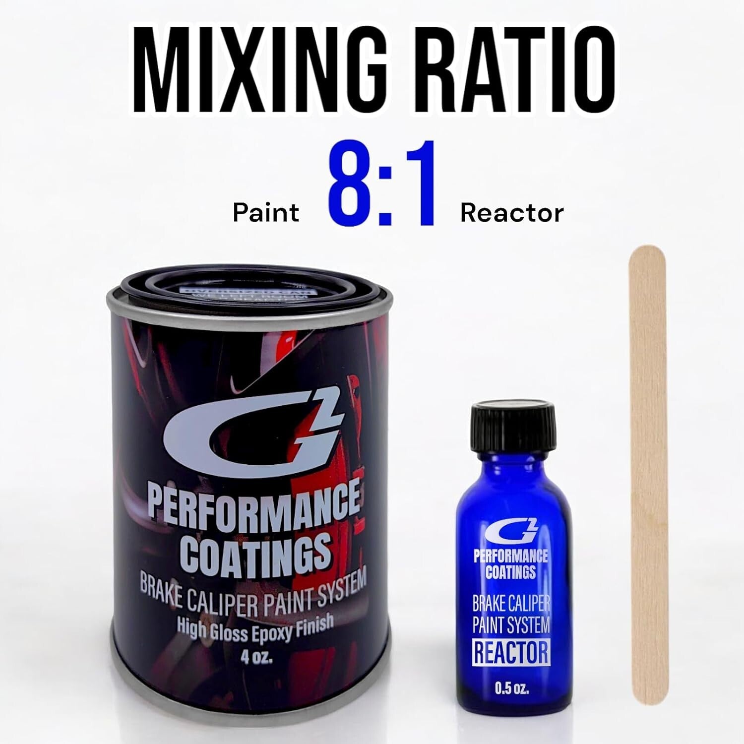 Wear Resistant High Gloss Brake Caliper Paint - 980°F Epoxy System in Purple