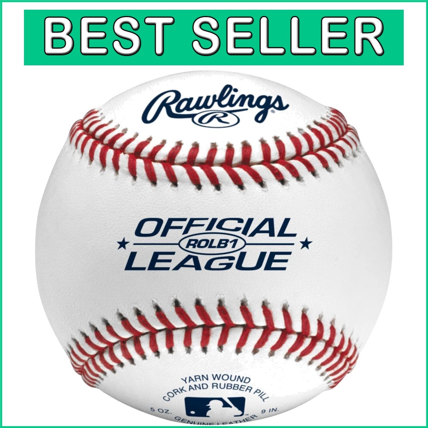 12 Count Official League Baseballs | Competition Grade | ROLB1 for Youth 14U