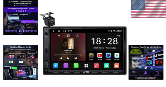 Dual 2G+32G Android Car Radio with Wireless CarPlay & DSP Audio Customization