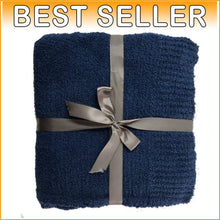 Load image into Gallery viewer, Stylish Super Soft Navy Blue Throw Blanket 60x80 - Perfect Gift for All Seasons