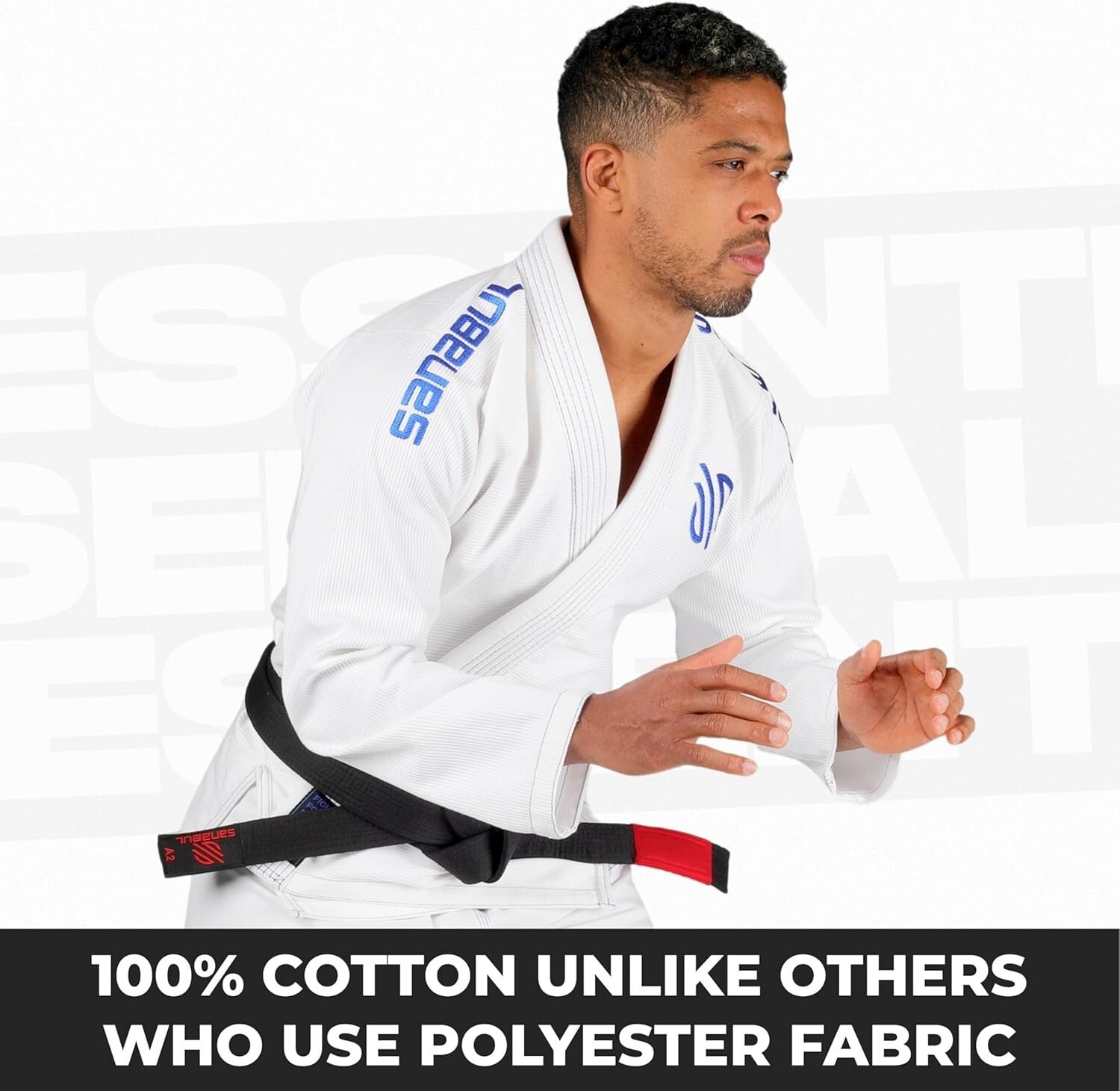 Essential Men's BJJ Gi - Lightweight Preshrunk 380 GSM Fabric for Training