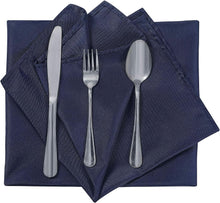 Load image into Gallery viewer, Stylish Navy Solid Cloth Napkins 50PCS - 17x17'' for Weddings &amp; Celebrations