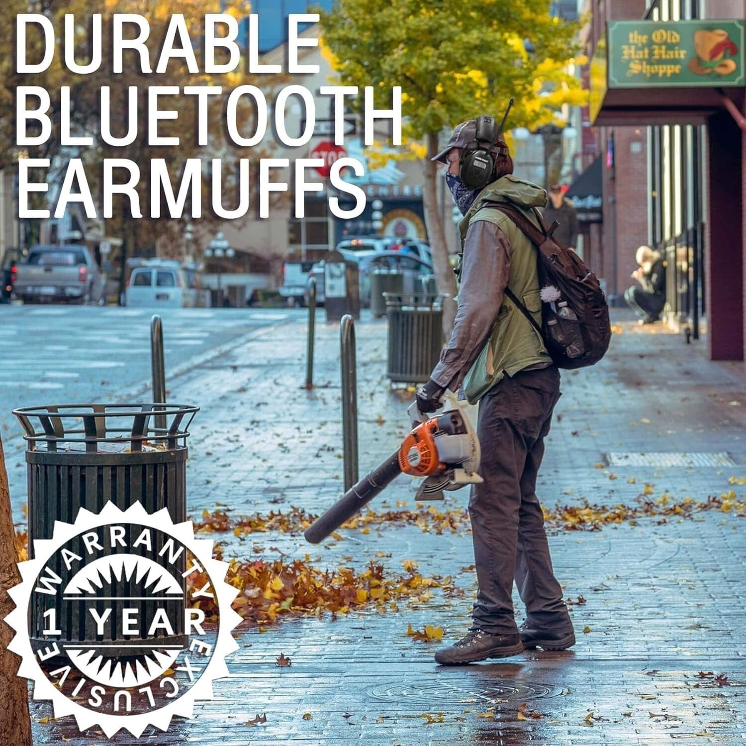 Noise-Canceling Bluetooth Headphones with FM/AM Radio - 48H Rechargeable Power