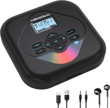Load image into Gallery viewer, Compact Bluetooth CD Player with LCD Display &amp; Stereo Speakers for Music Sharing