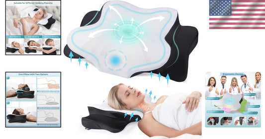 Cervical Memory Foam Pillow - Ergonomic Neck & Shoulder Support for All Sleepers
