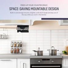 Load image into Gallery viewer, 3-in-1 Electric Can Opener, Sharpener &amp; Bottle Opener - Black Under Cabinet Tool