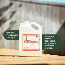 Load image into Gallery viewer, Moisture-Resistant Wood Treatment - 1 Gallon Non-Toxic Finish Protects All Wood