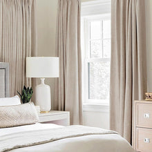Load image into Gallery viewer, High-Quality Faux Linen Blackout Window Panels – 2 Pack Grommet Curtains 52x96