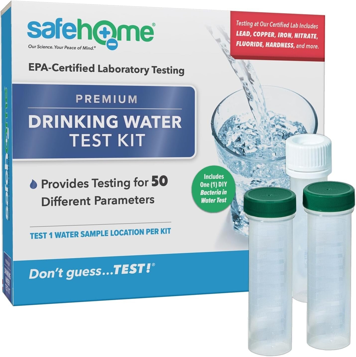 Comprehensive Water Quality Test Kit - 50 Parameters with Quick Lab Analysis