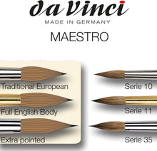 Load image into Gallery viewer, Expertly Crafted Size 8 Da Vinci Kolinsky Sable Watercolor Brush for Precision