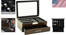 Load image into Gallery viewer, Premium Jewelry and Sunglasses Box with Magnetic Closure - 12 Compartment Design