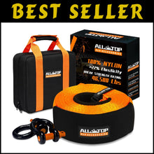 Load image into Gallery viewer, Weather-Resistant 4" x 30' Tow Strap Kit with 22% Elongation for Safe Recovery