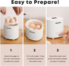 Load image into Gallery viewer, Compact Mini Egg Cooker - Rapid Electric Egg Maker for Perfect Eggs Anytime