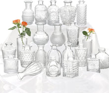Load image into Gallery viewer, Charming 22-Piece Clear Glass Bud Vase Collection for Elegant Centerpieces