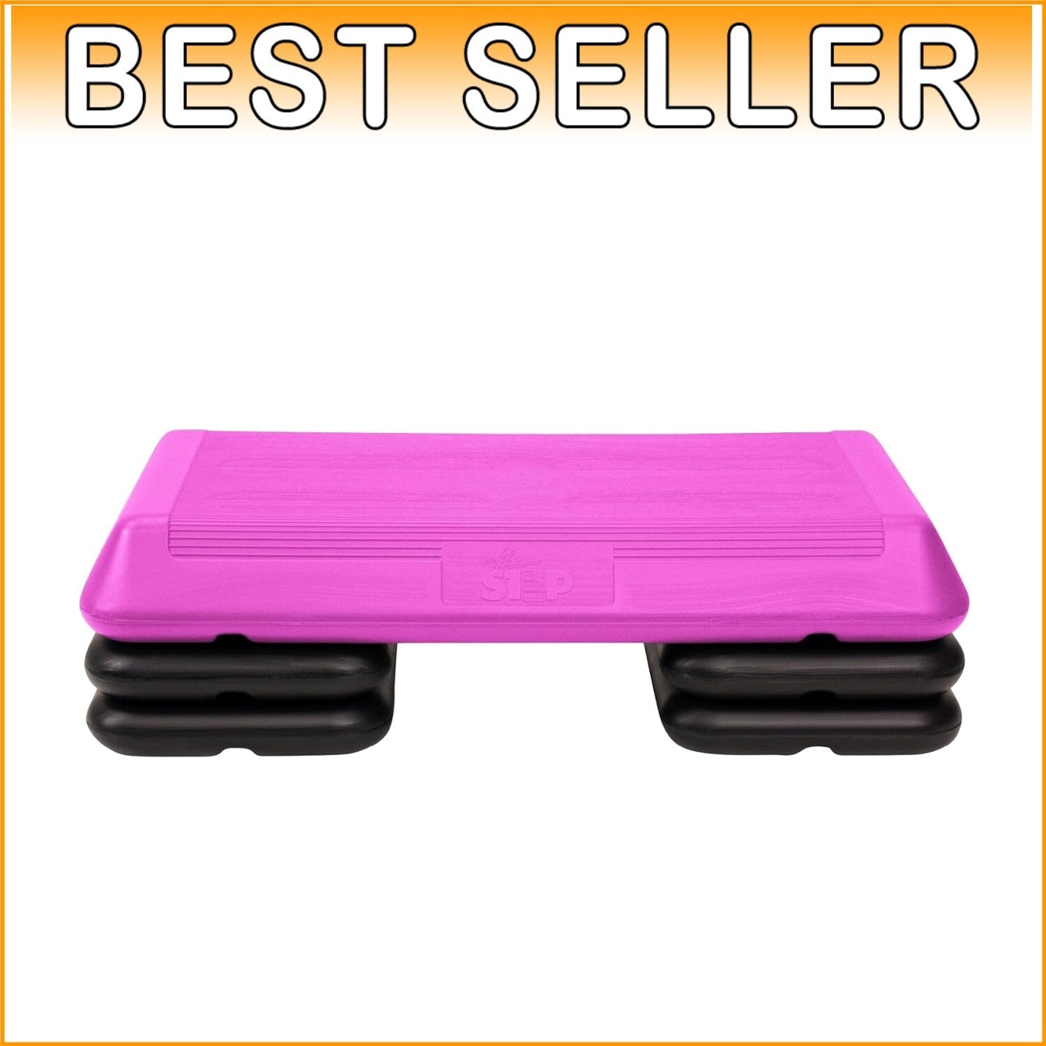 Sturdy Circuit Size Aerobic Step with Non-Slip Risers - Ideal Home Gym Accessory
