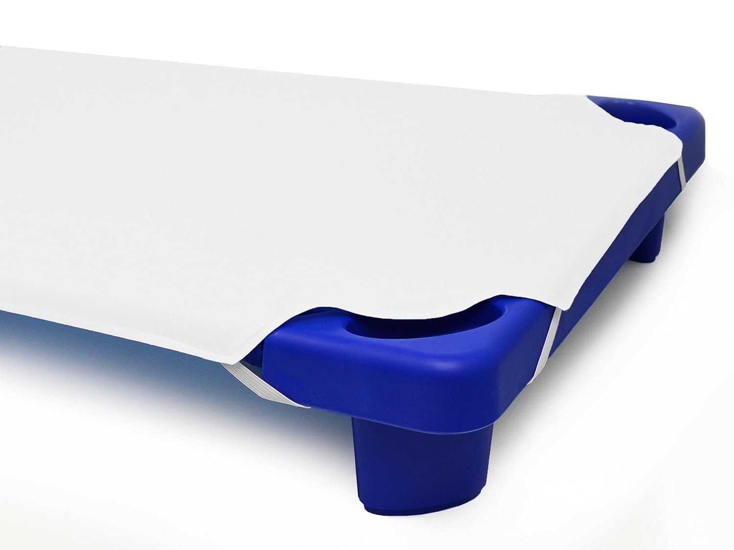 Durable Cotton-Polyester Blend Cot Sheets for Boys & Girls - 10 Set, 23" x 51"