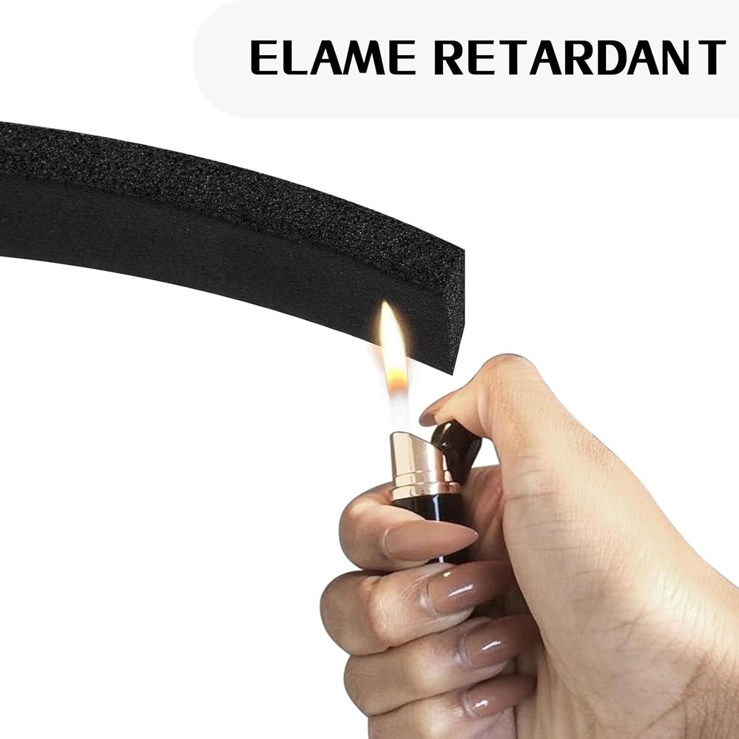 Customizable Foam Insulation Tape - Durable 197ft Weather Stripping for Home Use