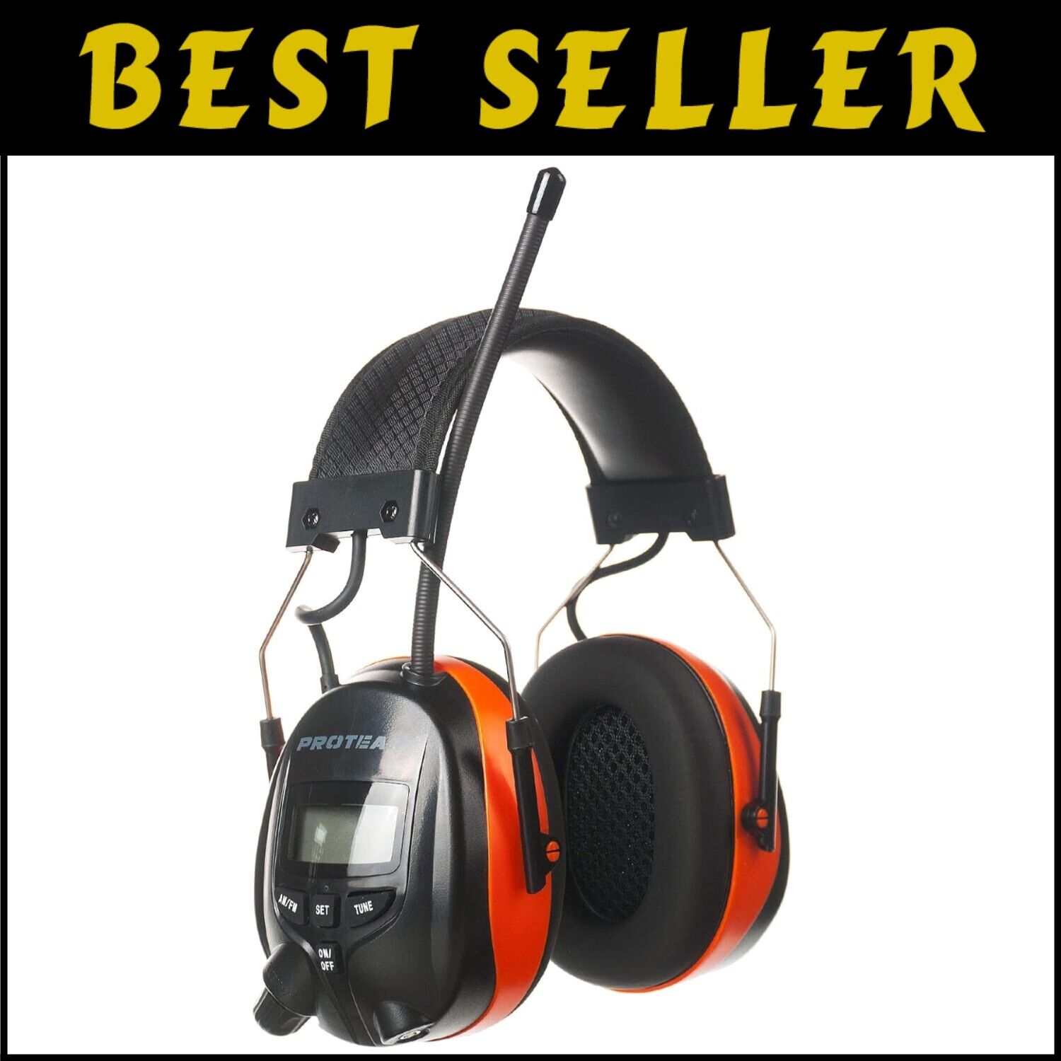 ANSI Certified 25dB Noise Cancelling Headphones - Digital AM/FM Radio Included