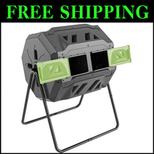 Load image into Gallery viewer, Advanced Dual Chamber Composter - 43 Gallon Tumbler with Convenient Access